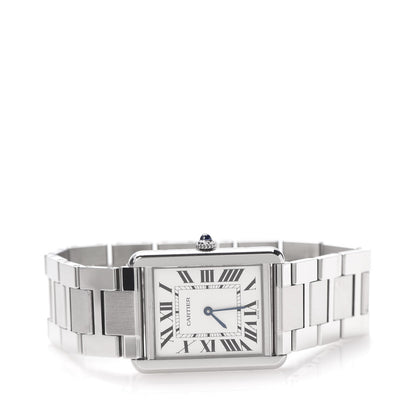 Cartier Stainless Steel 27mm Tank Solo Quartz Watch 3 of 8