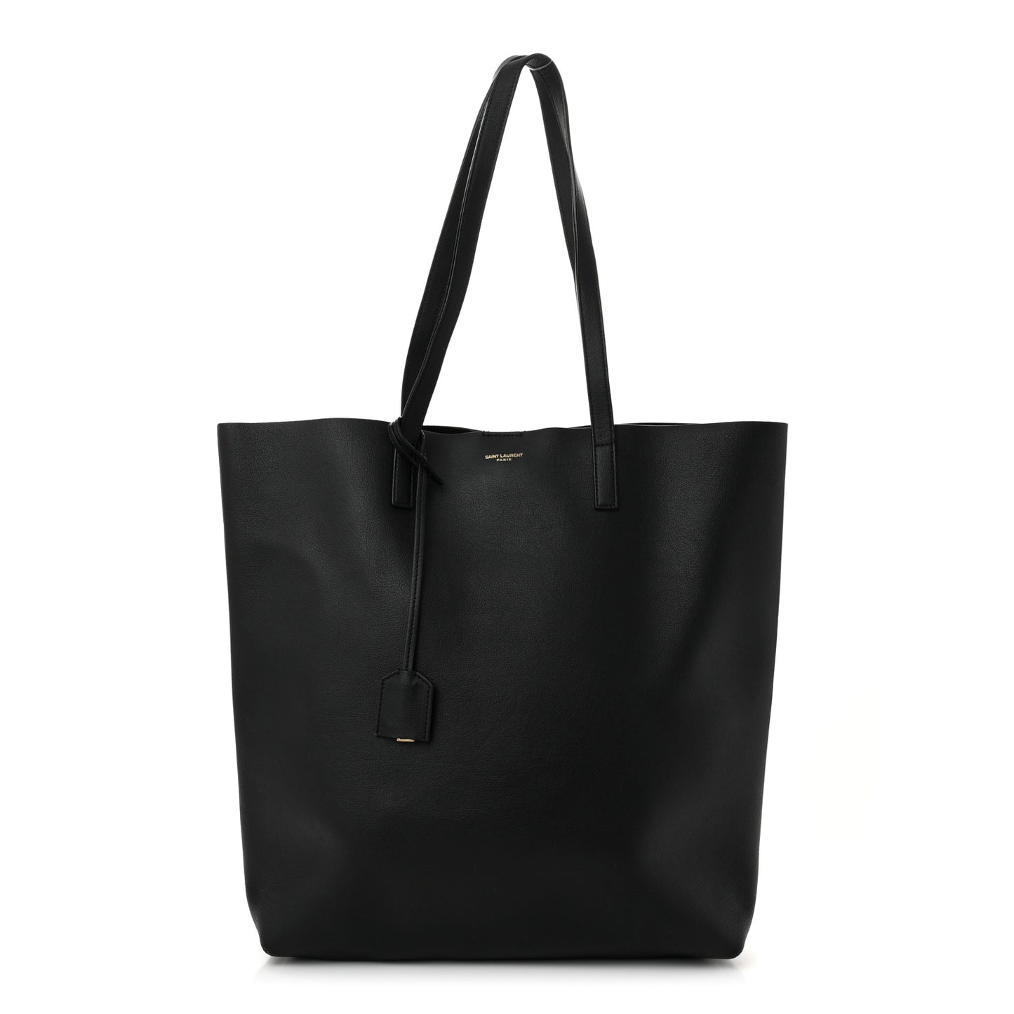Calfskin Medium Shopping Tote Black