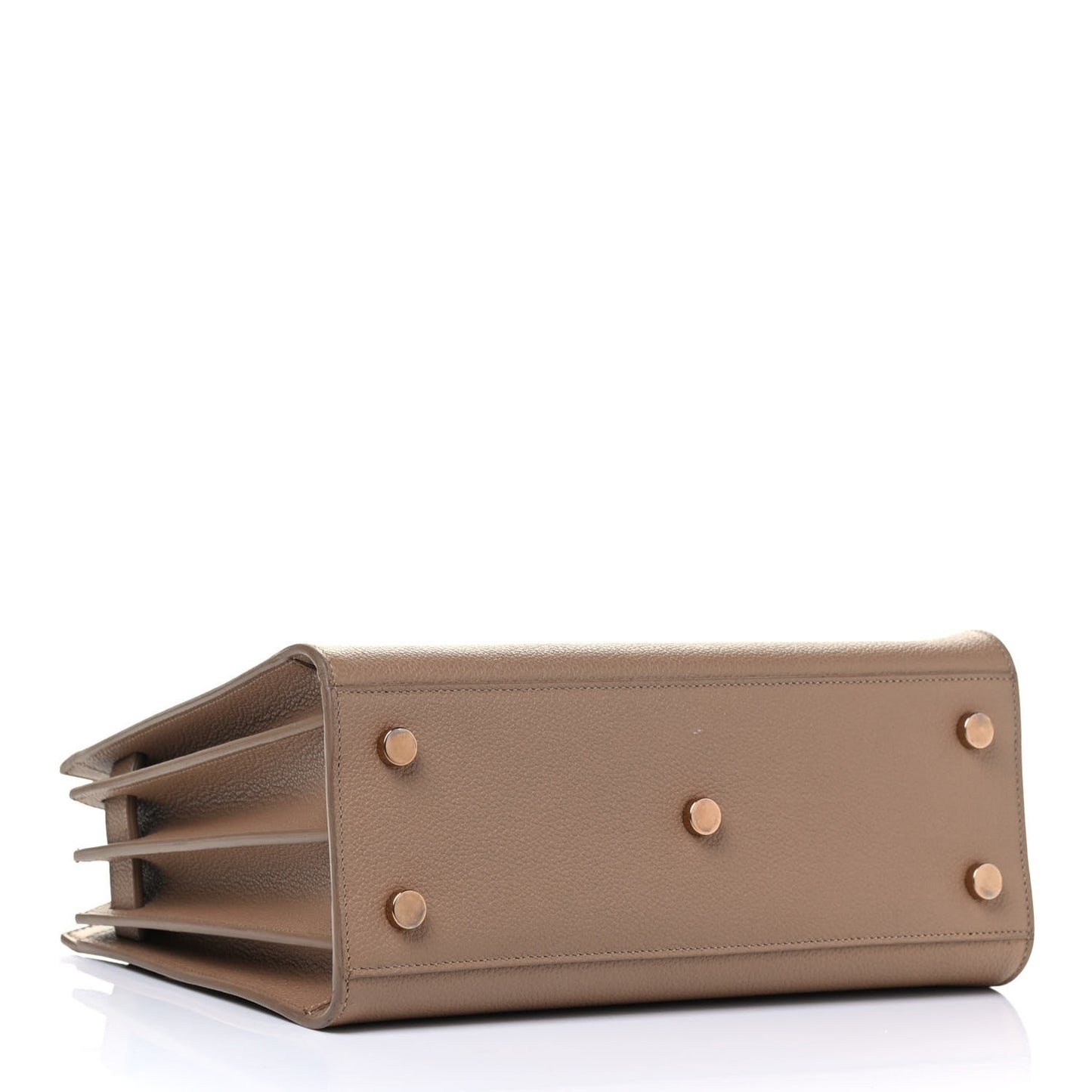 Grained Calfskin Baby Sac De Jour Taupe