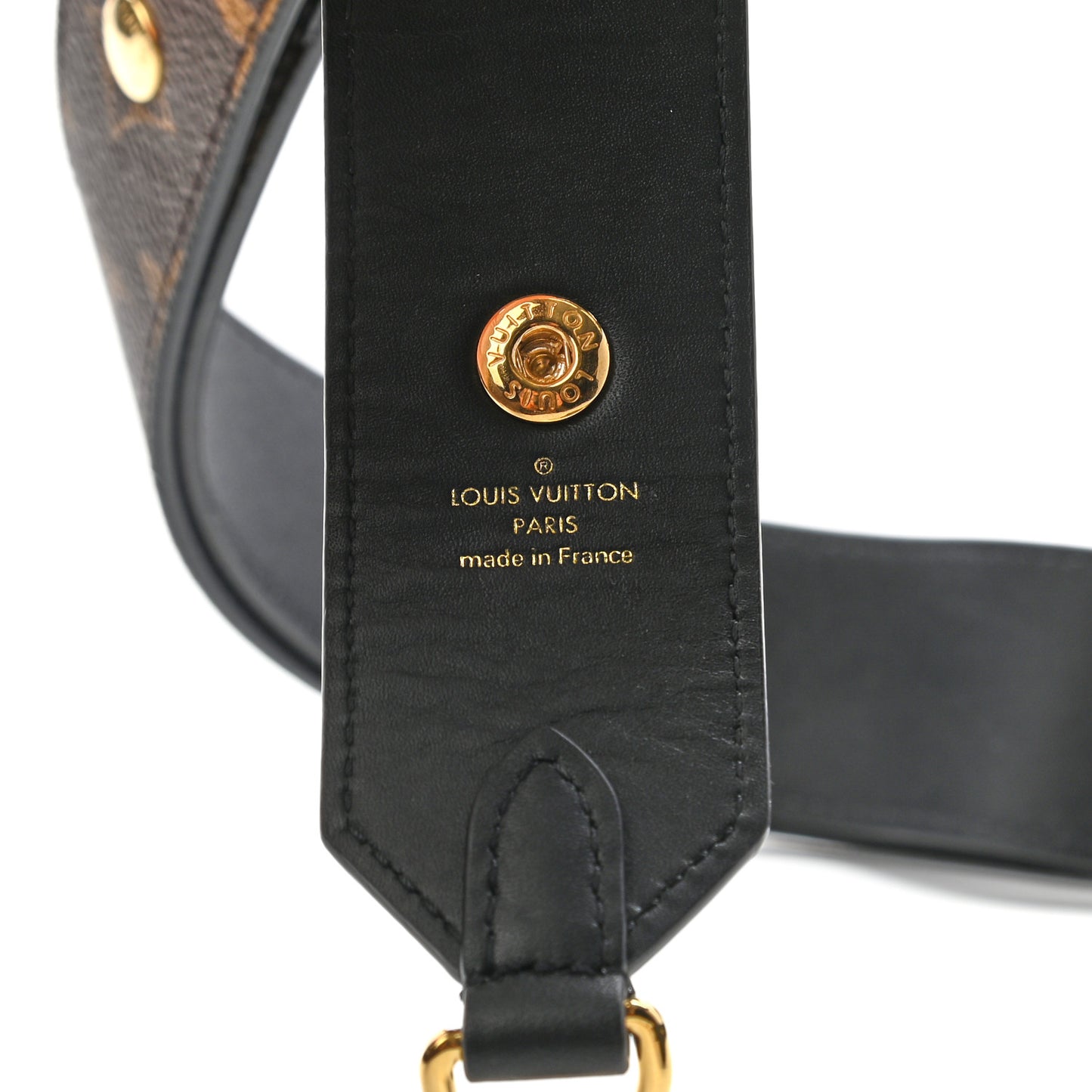 Monogram Adjustable Bandouliere Shoulder Strap Black