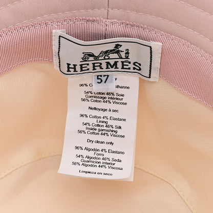 Hermes Cotton Harper H Nautic Bucket Hat 57 Rose Sepia 8 of 10