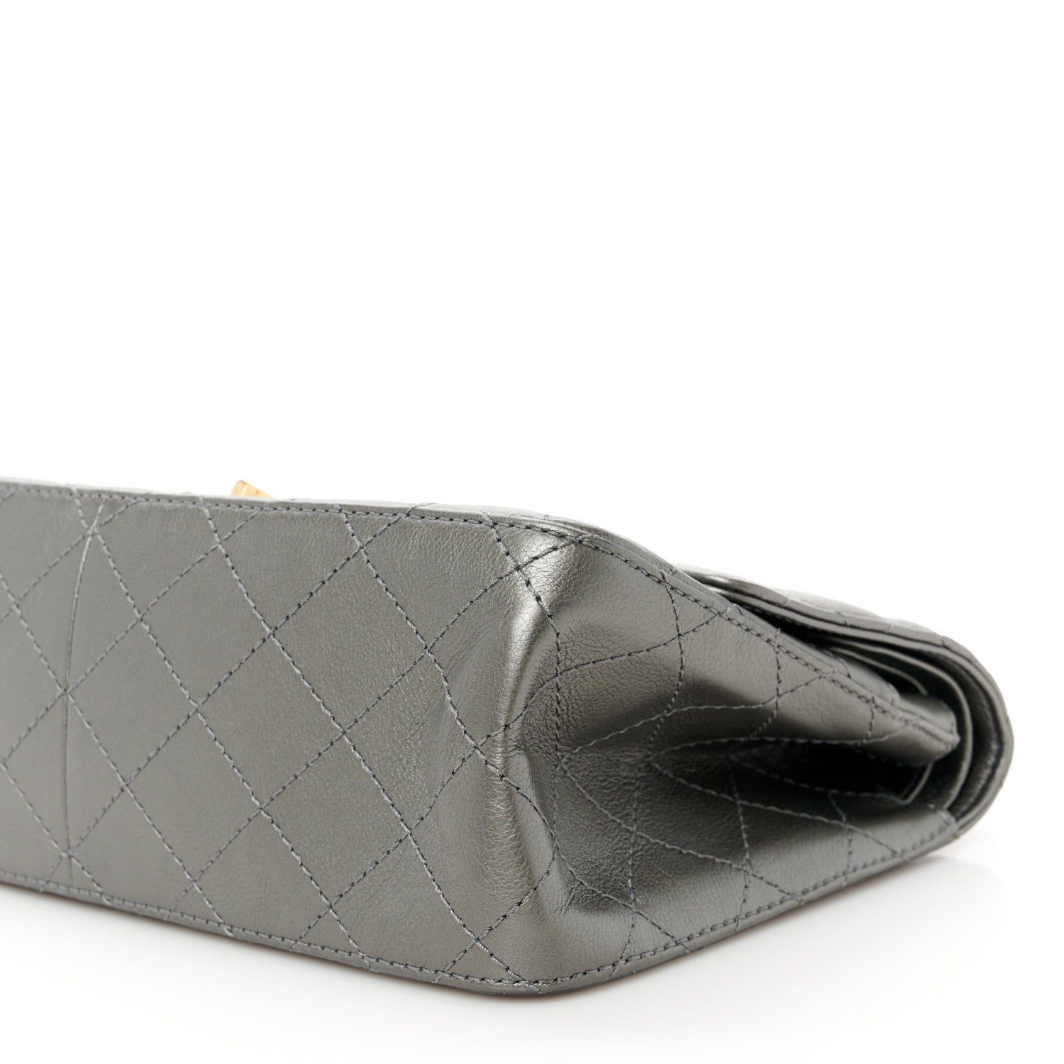 Chanel Metallic Calfskin Quilted 2.55 Reissue 226 Flap Charcoal 11 of 12