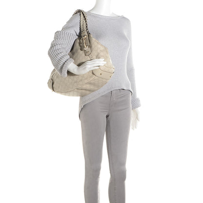 Gucci Guccissima Medium Pelham Shoulder Bag Off White 2 of 9