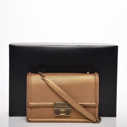 Chanel Metallic Calfskin Micro Retro Flap Gold 7 of 7