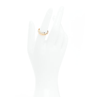 Cartier 18k Pink Yellow White Gold Small Trinity Ring 53 6.5 2 of 4