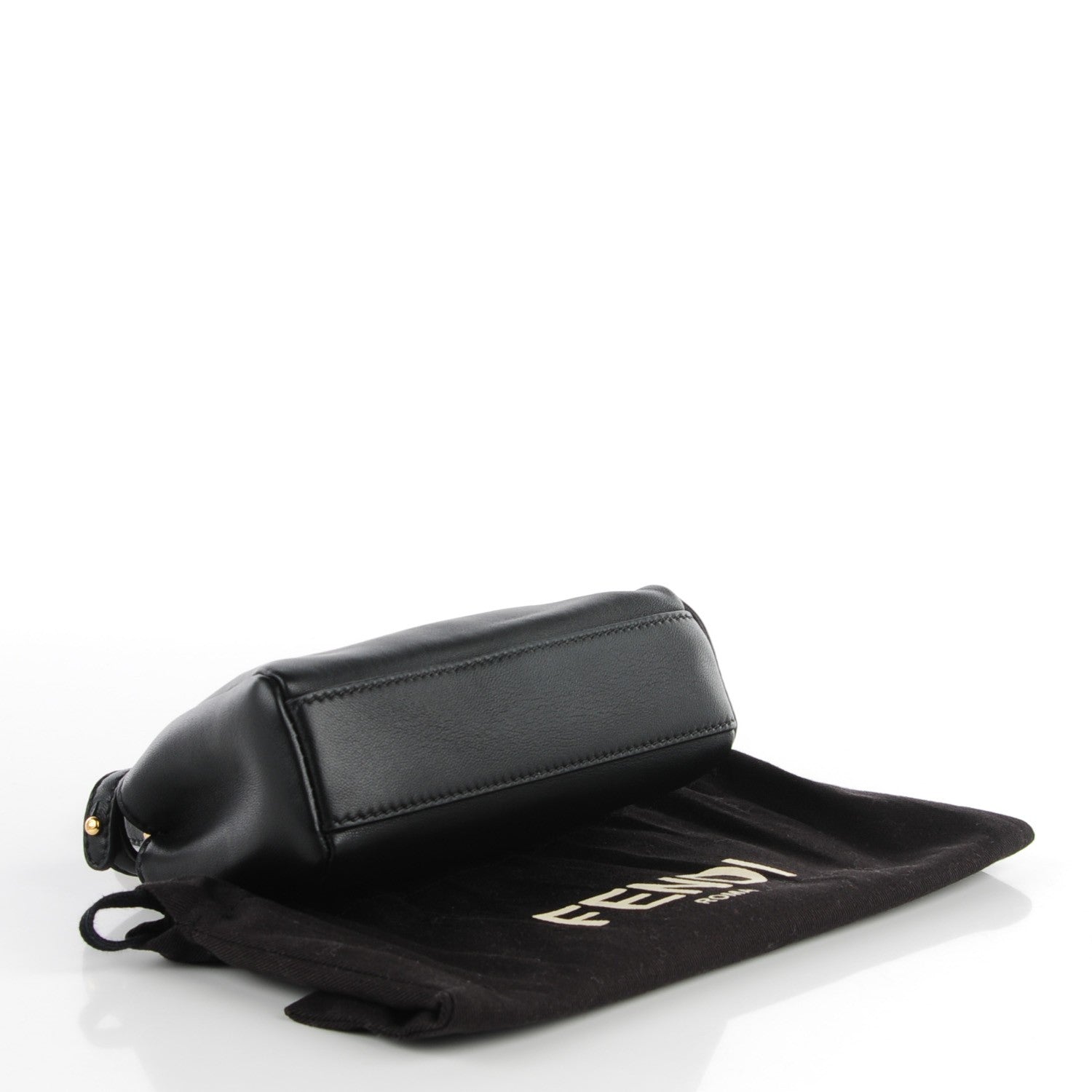 Fendi Nappa Micro Peekaboo Iconic Satchel Black 4 of 9