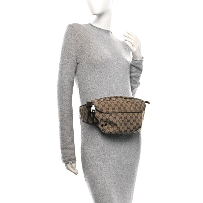 Gucci Monogram Large Belt Bag Beige Dark Brown 2 of 9