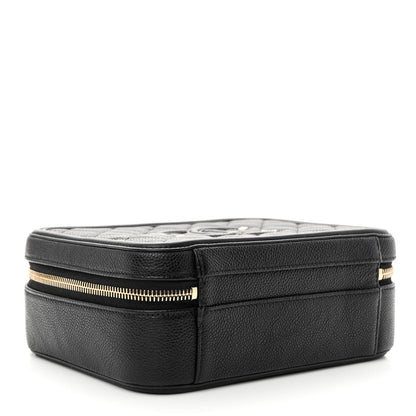 Chanel Caviar Quilted Medium CC Filigree Vanity Case Black 4 of 11