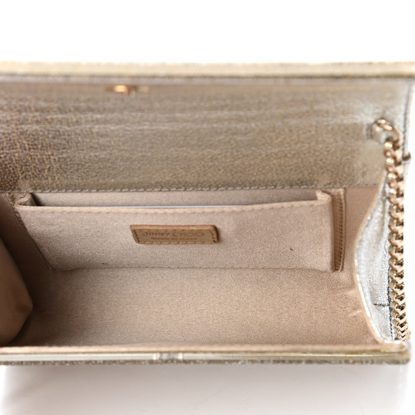 Acrylic Glitter Candy Clutch Champagne