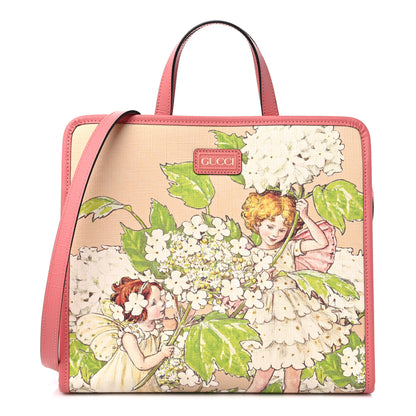Gucci Coated Canvas Printed Fairy Childrens Tote Pink 1 of 12
