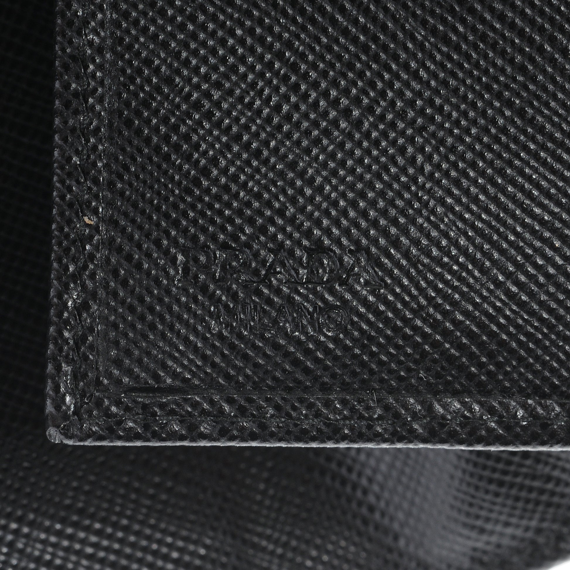 Prada Saffiano Metal Bi-Fold Wallet Nero Black 6 of 8