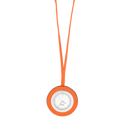 Hermes Stainless Steel Swift 34mm Harnais Pocket Quartz Watch Orange 2 of 5