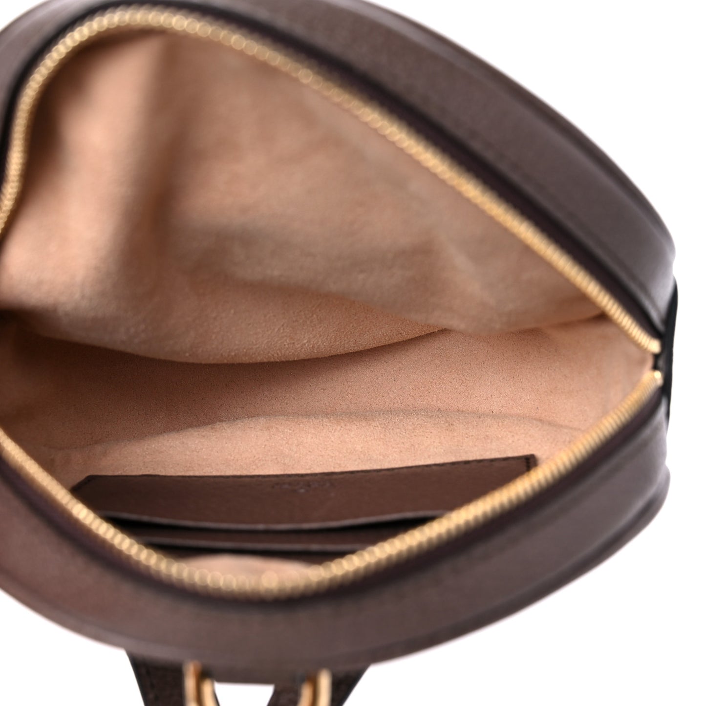GG Supreme Monogram Web Mini Ophidia Round Backpack Brown