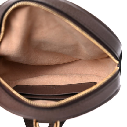 Gucci GG Supreme Monogram Web Mini Ophidia Round Backpack Brown 6 of 11