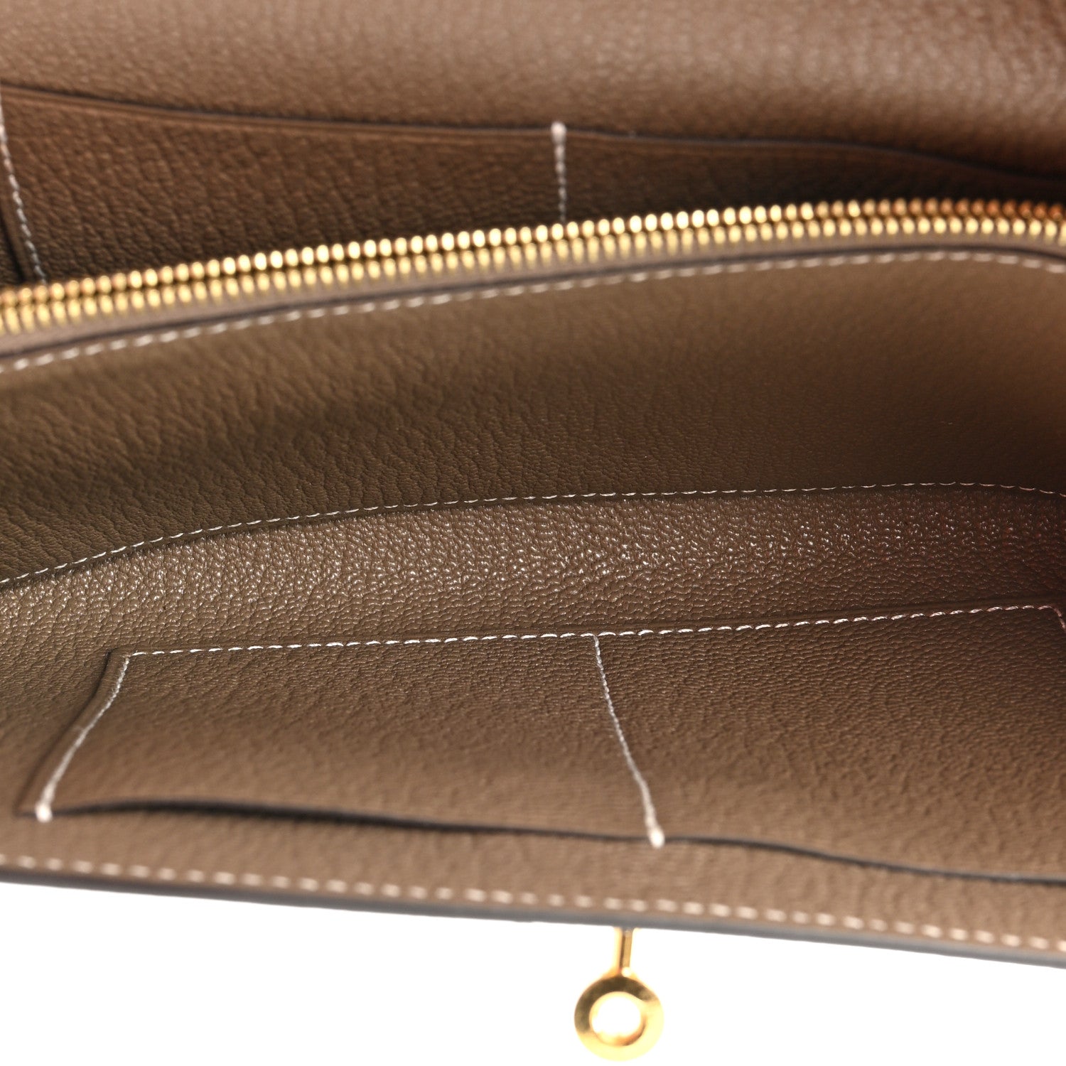 Hermes Chevre Mysore Kelly To Go Wallet Etoupe 4 of 14