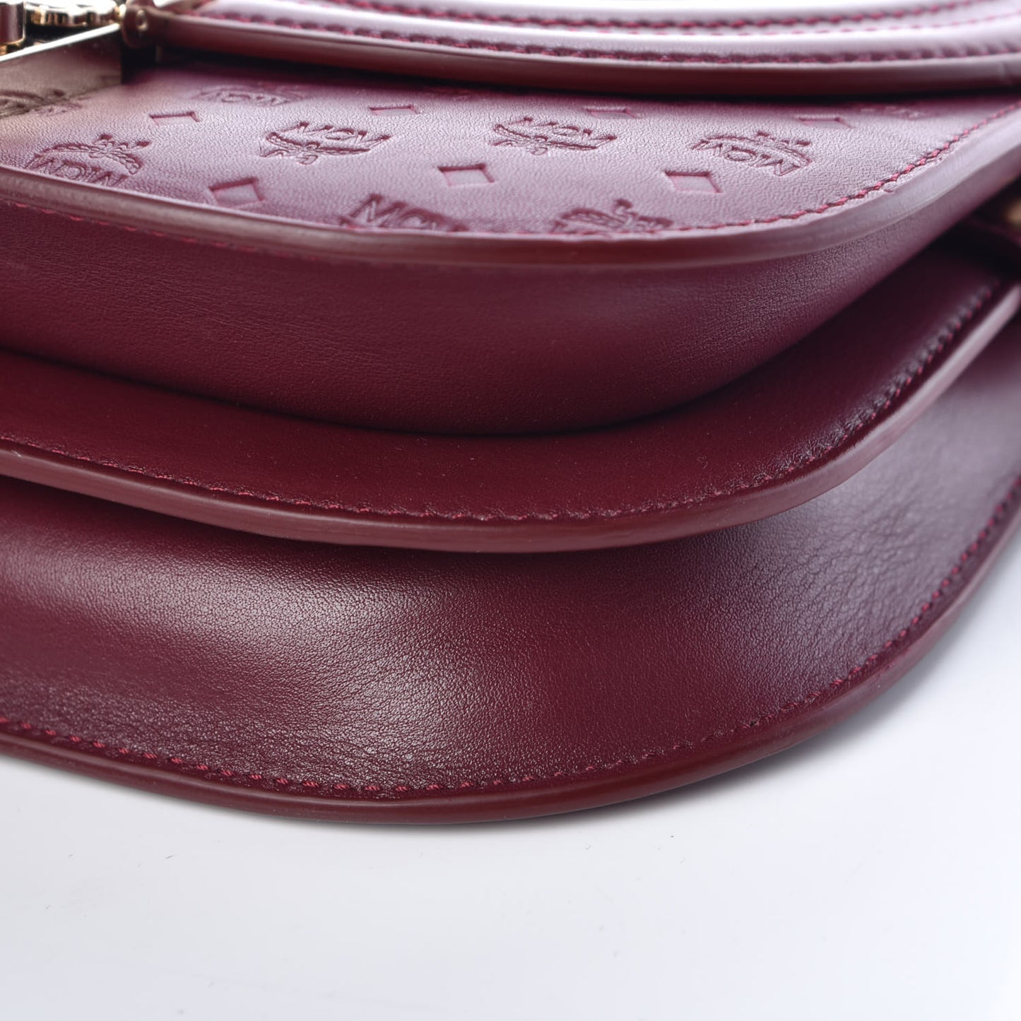 Calfskin Monogram Trisha Shoulder Bag Very Plum