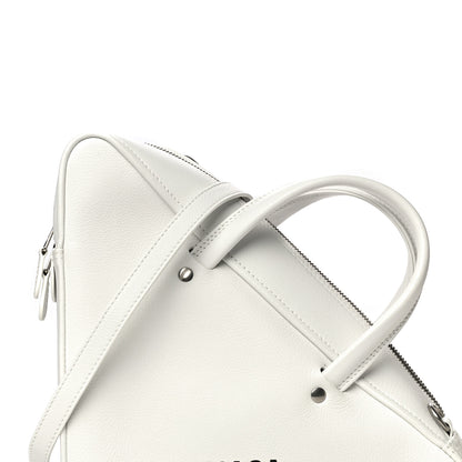 Balenciaga Calfskin S Triangle Duffle White 10 of 12