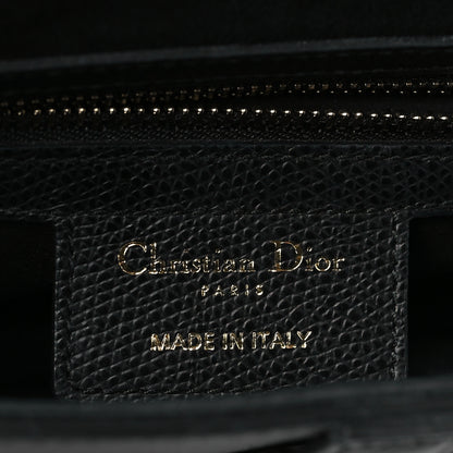 Christian Dior Grained Calfskin Saddle Bag Black 6 of 10