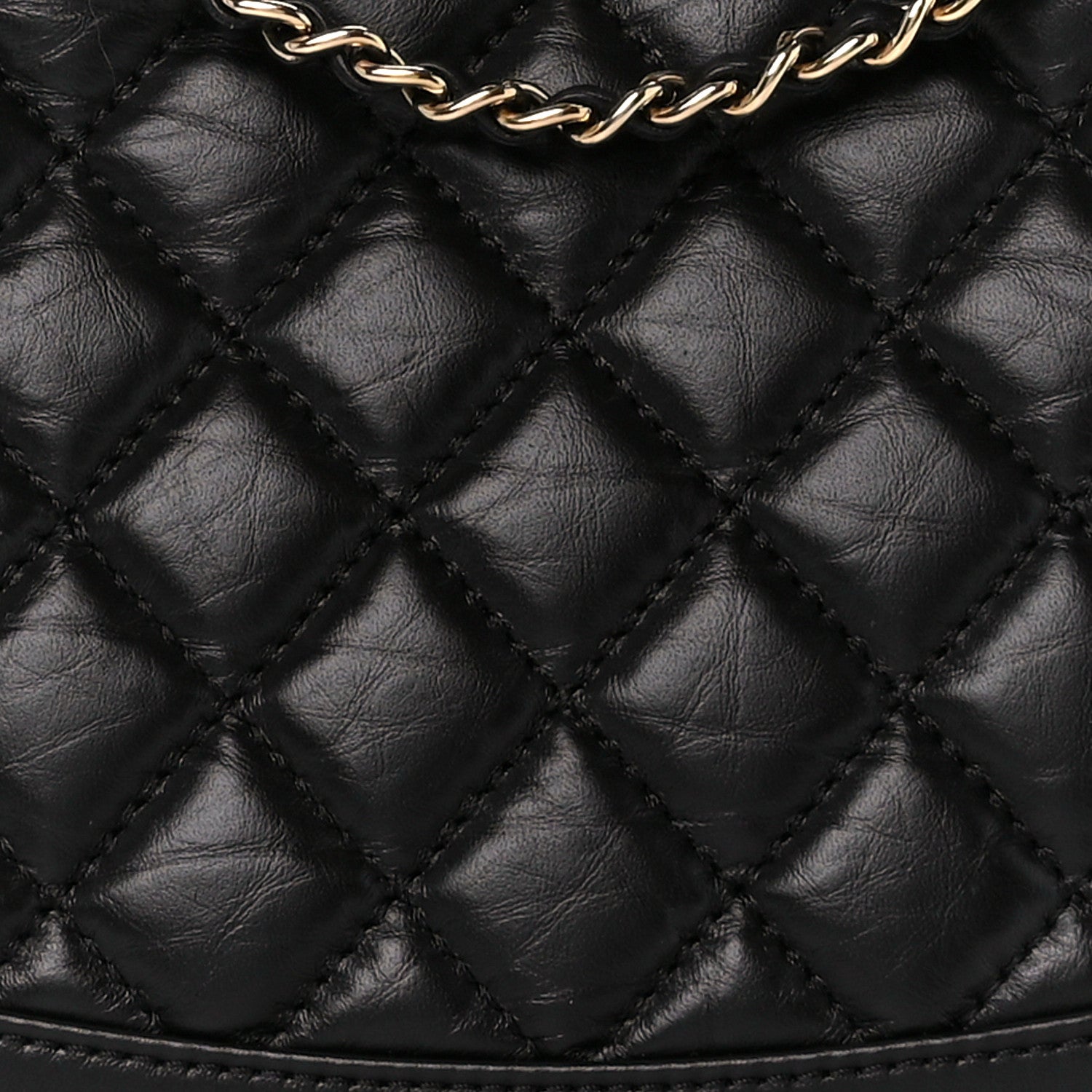 Chanel Aged Calfskin Quilted Mini 31 Shopping Bag Black 9 of 11