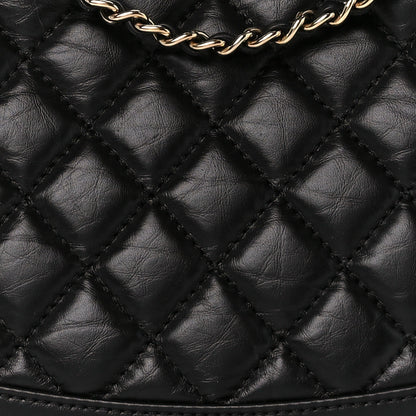 Chanel Aged Calfskin Quilted Mini 31 Shopping Bag Black 9 of 11