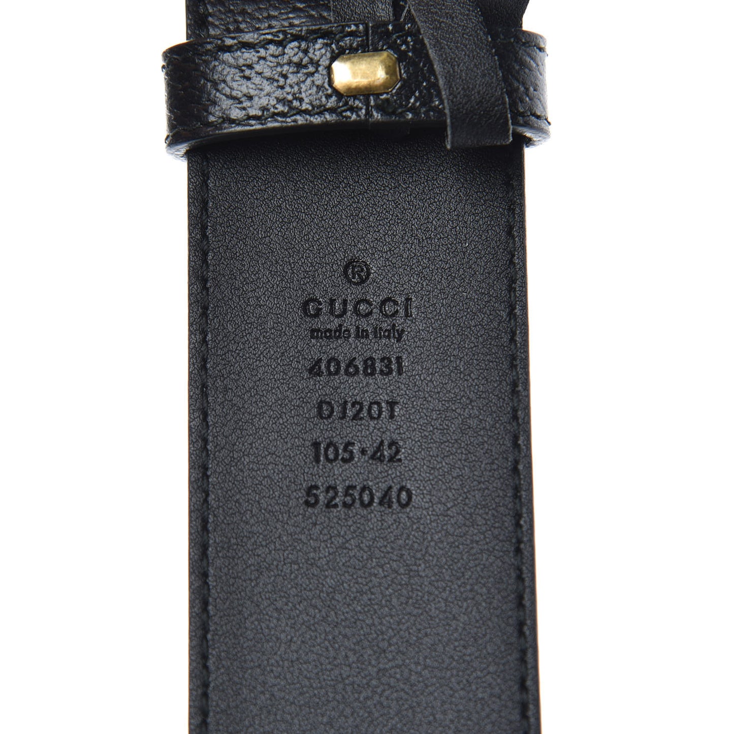 Textured Calfskin Double G 40mm Belt 105 42 Black