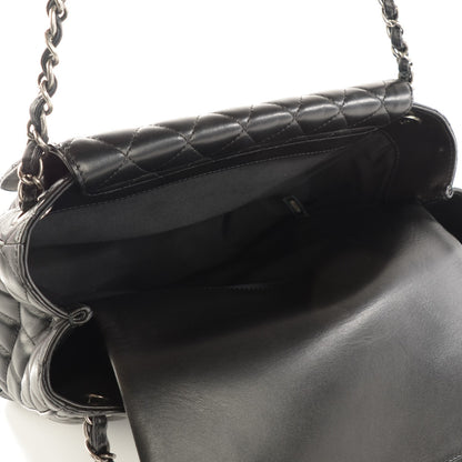 Chanel Lambskin Quilted Front Flap Tote Black 7 of 8