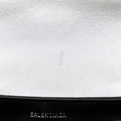 Balenciaga Nappa Allover License BB Monogram Embossed Small Triplet Bag Silver 8 of 9