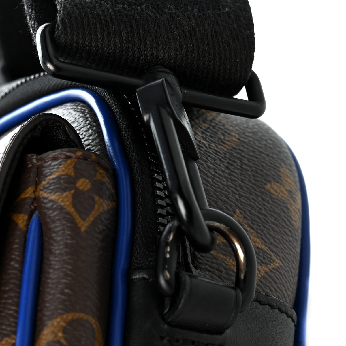 Louis Vuitton Monogram Macassar S Lock Messenger Blue 10 of 10
