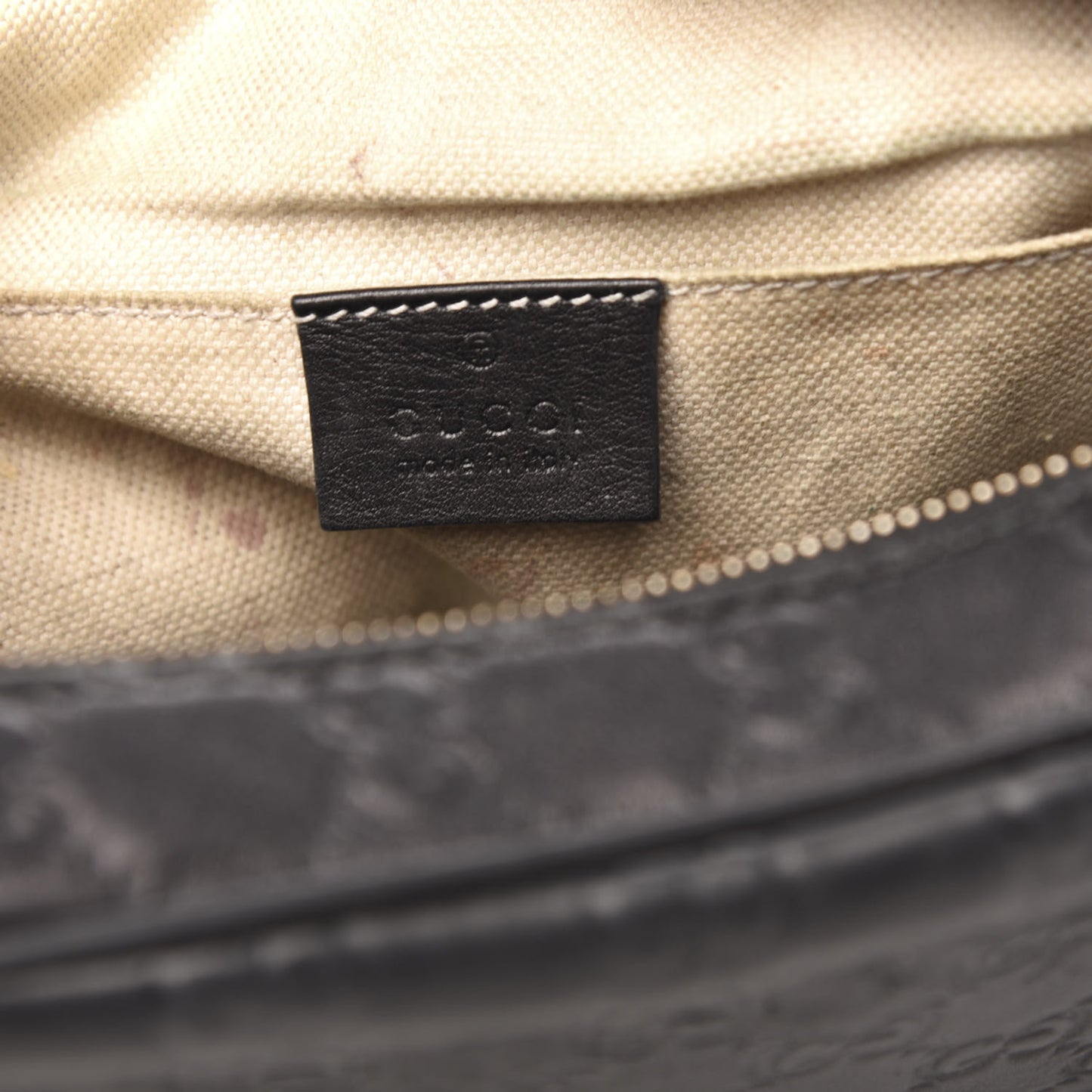 Guccissima Mini Bree Messenger Bag Black