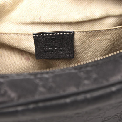 Gucci Guccissima Mini Bree Messenger Bag Black 6 of 12