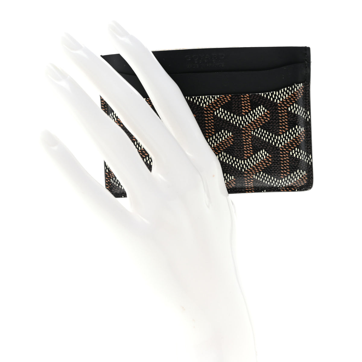 Goyardine Saint Sulpice Card Holder Black