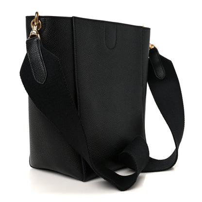 Celine Soft Grained Calfskin Small Sangle Bucket Bag Black 3 of 10