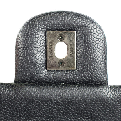 Chanel Iridescent Caviar Quilted Large Chic Flap Dark Silver 8 of 8