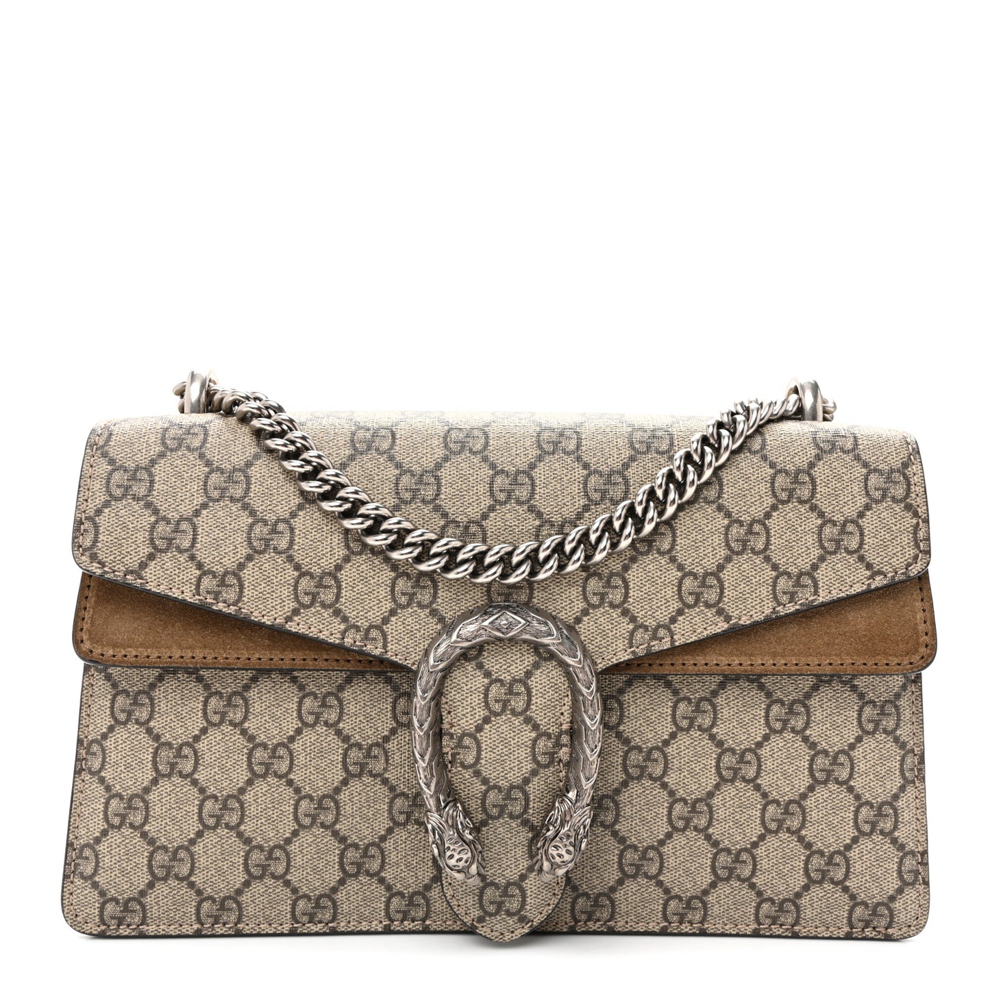 GG Supreme Monogram Small Dionysus Shoulder Bag Taupe