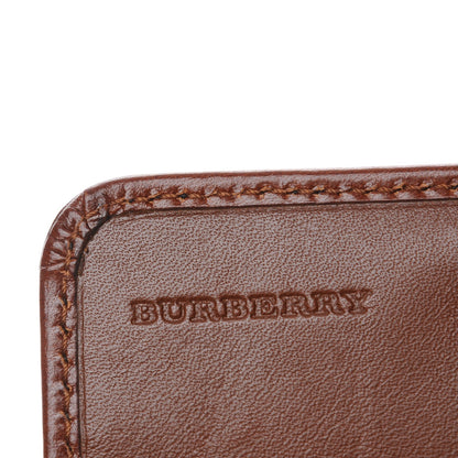 Burberry Bridle Calfskin House Check Medium Leighton Wallet Dark Tan 7 of 10