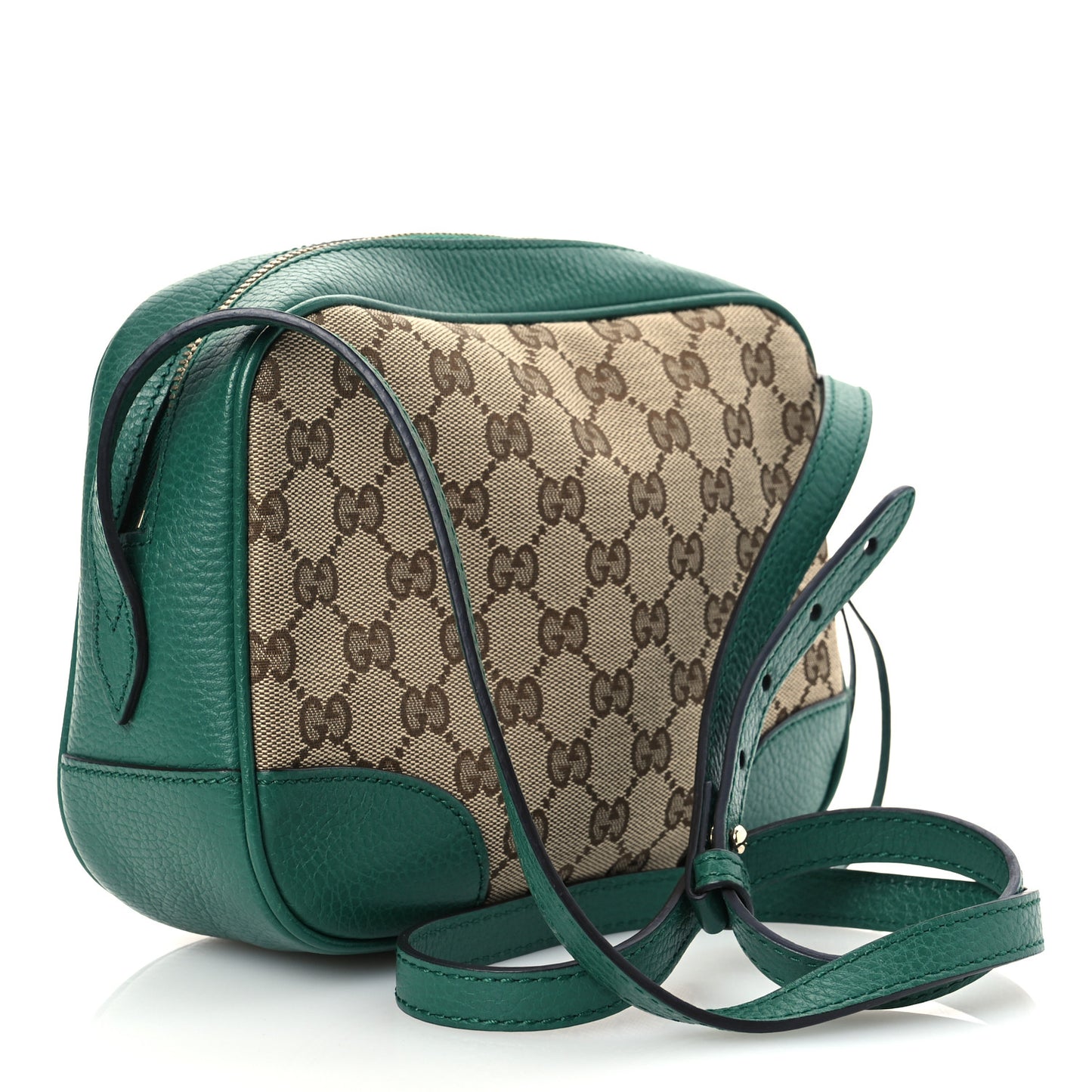 Monogram Dollar Calfskin Mini Bree Messenger Bag Beige Ebony Emerald