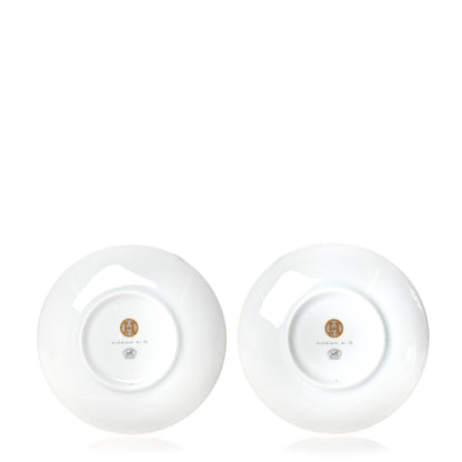 Hermes Porcelain Mosaique Au 24 Bread And Butter Plate Set of 2 Gold 3 of 6