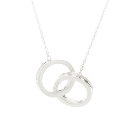 Tiffany Sterling Silver 1837 Interlocking Circles Pendant Necklace 6 of 7