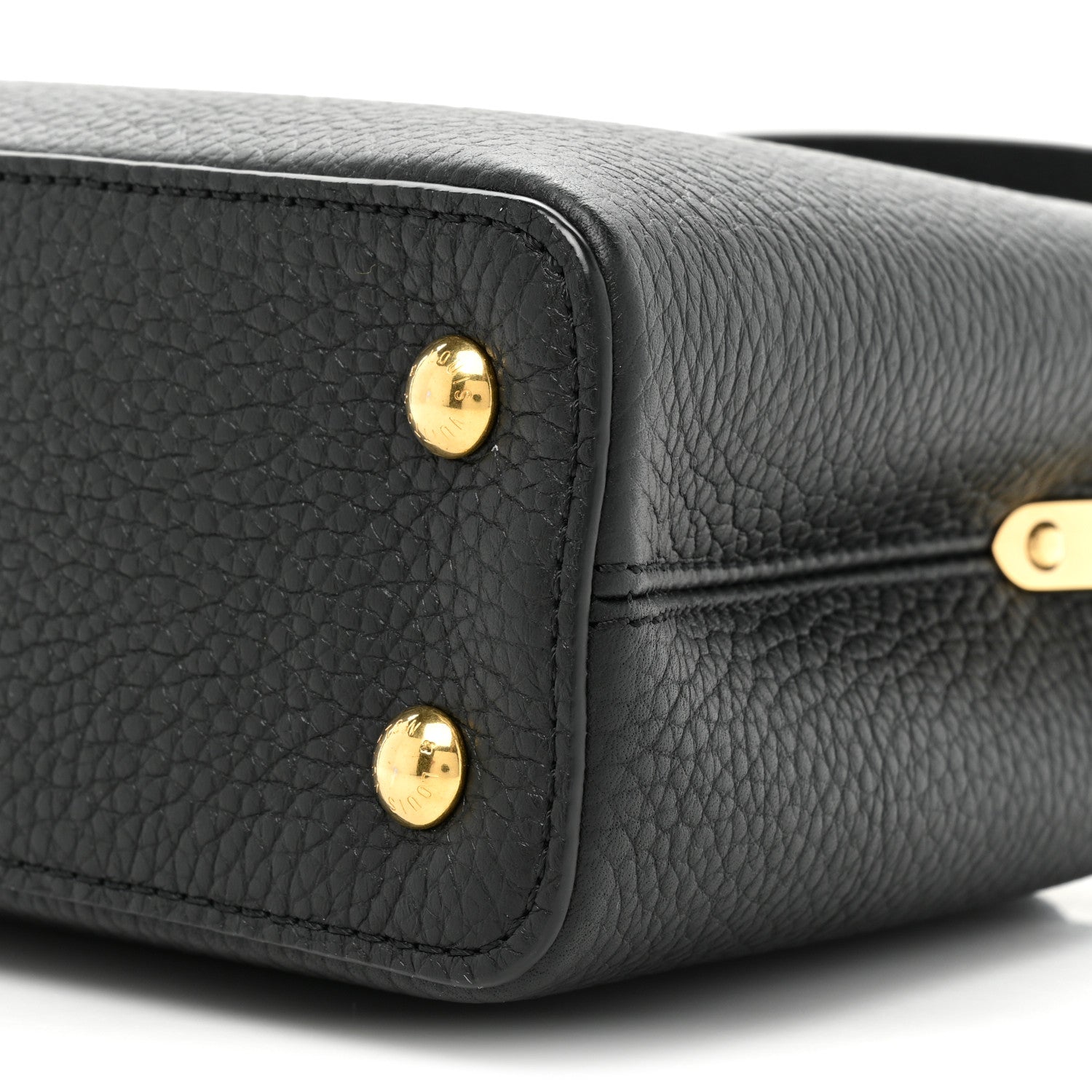 Louis Vuitton Taurillon Mini Capucines Black 8 of 9