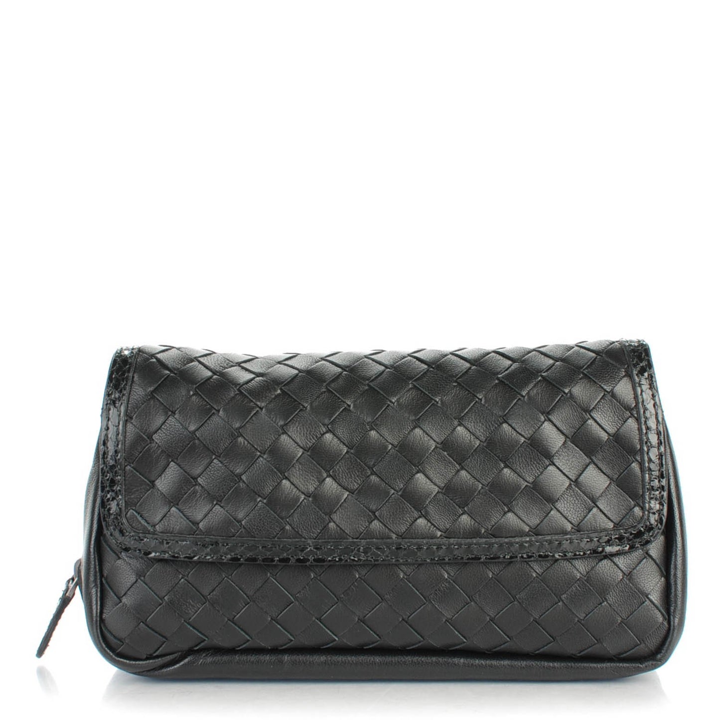 Nappa Intrecciato Ayers Small Chain Crossbody Nero Black