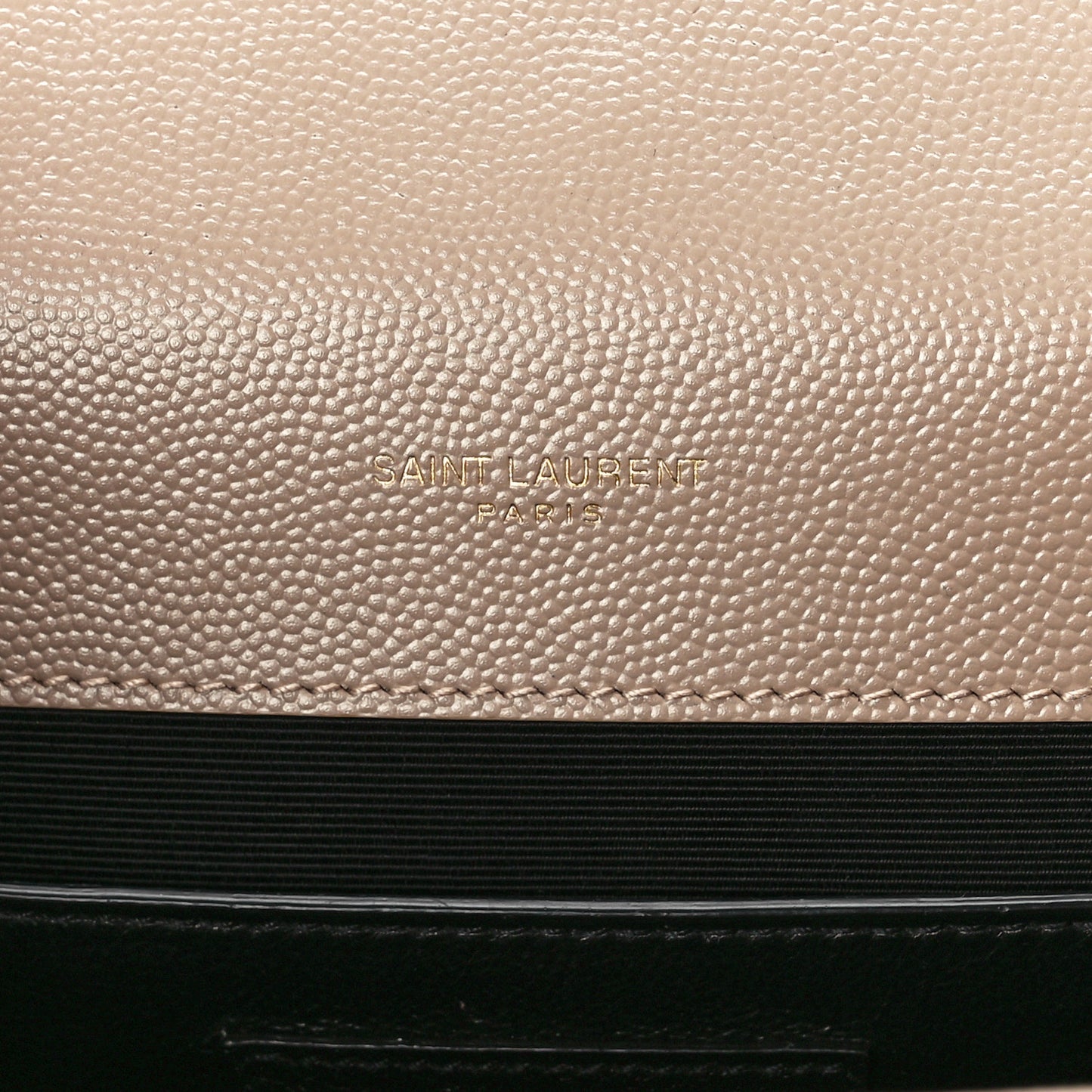 Grain De Poudre Textured Mixed Matelasse Medium Triquilt Monogram Satchel Dark Beige