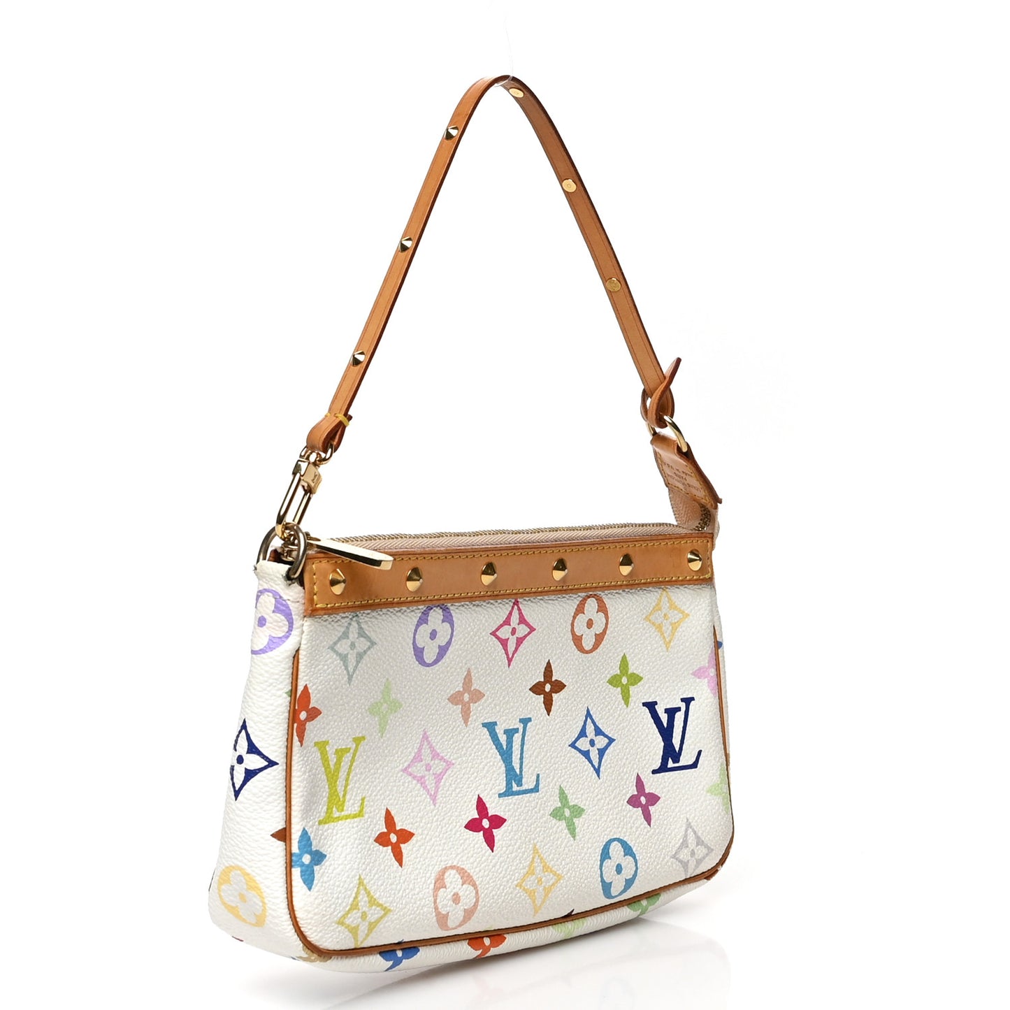 Monogram Multicolor Pochette Accessories White