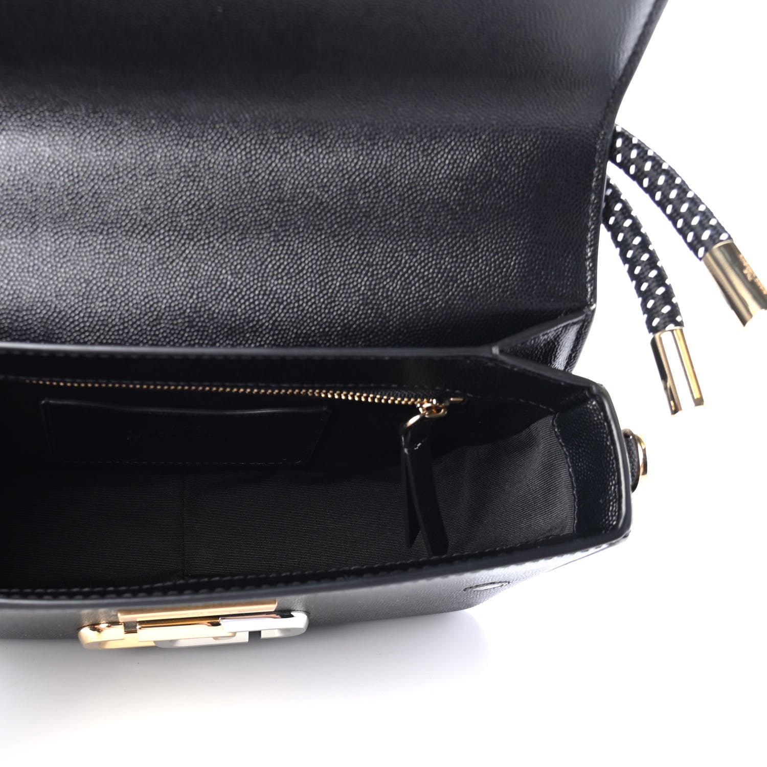Marc Jacobs Textured Calfskin The J Link Shoulder Bag Black White 4 of 4