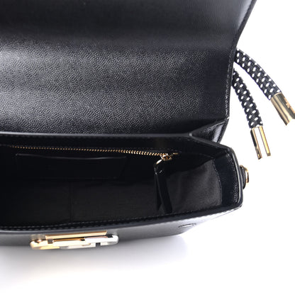 Marc Jacobs Textured Calfskin The J Link Shoulder Bag Black White 4 of 4