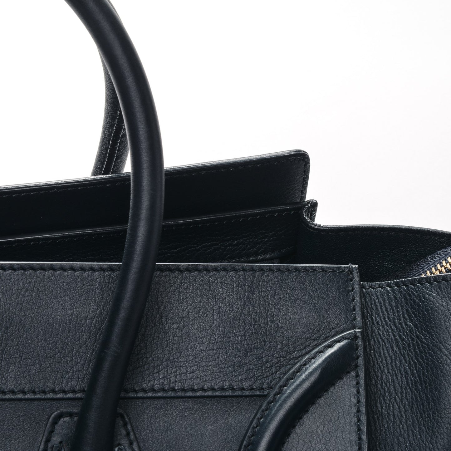 Smooth Calfskin Small Luggage Navy Blue