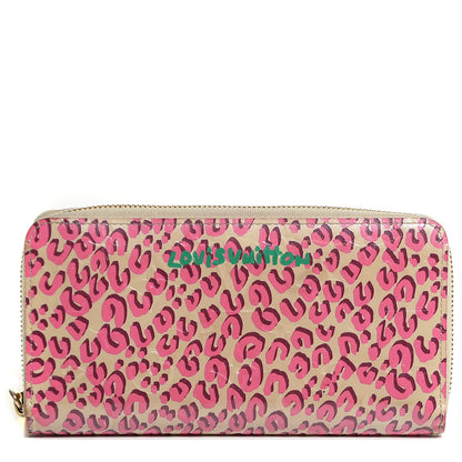 Louis Vuitton Vernis Leopard Zippy Wallet Blanc Corail 1 of 7
