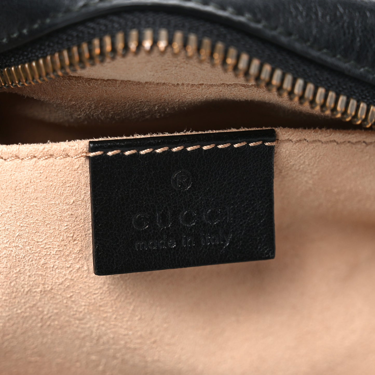 Calfskin Matelasse Small GG Marmont Chain Shoulder Bag Black