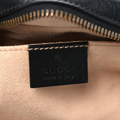 Gucci Calfskin Matelasse Small GG Marmont Chain Shoulder Bag Black 7 of 10