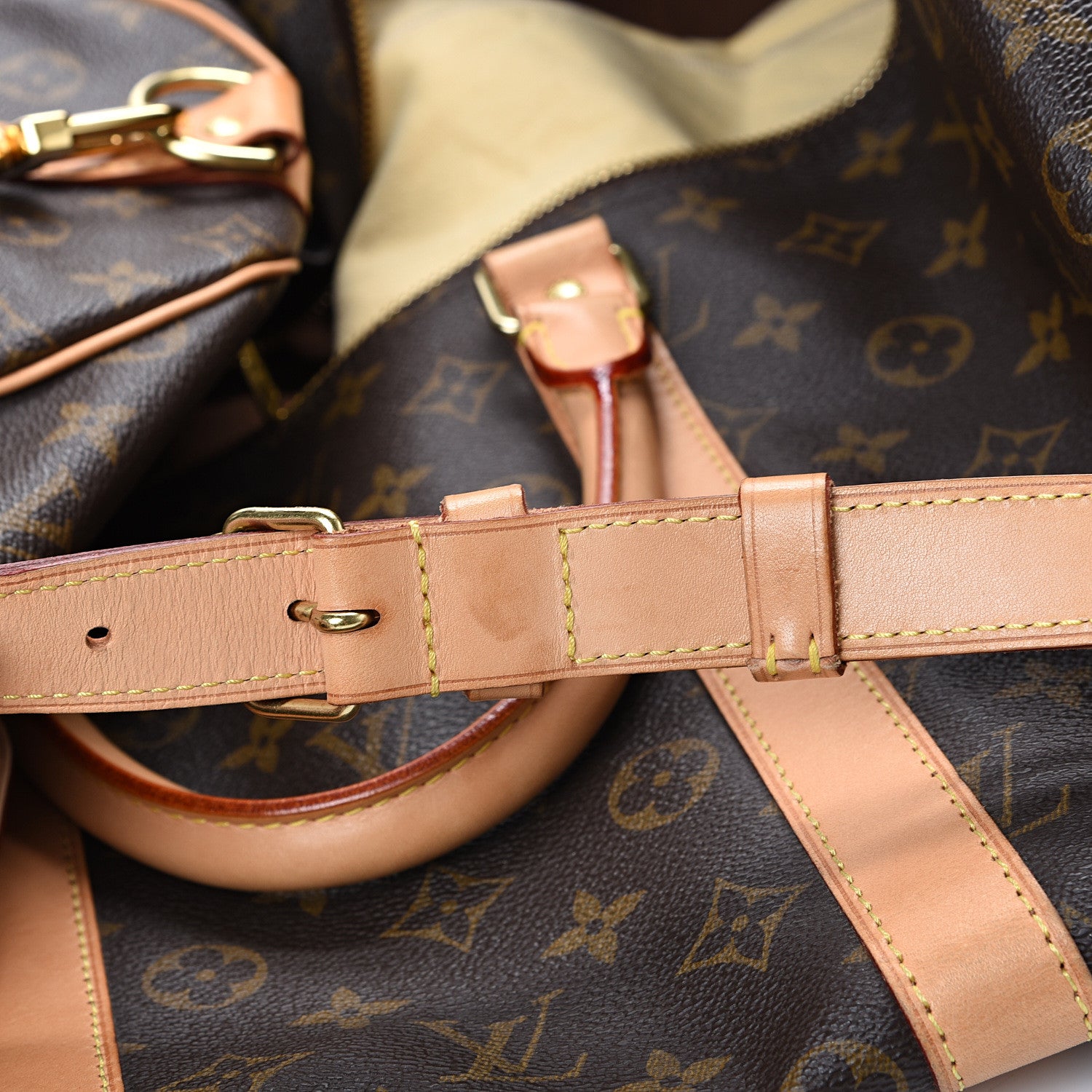 Louis Vuitton Monogram Keepall Bandouliere 55 10 of 12
