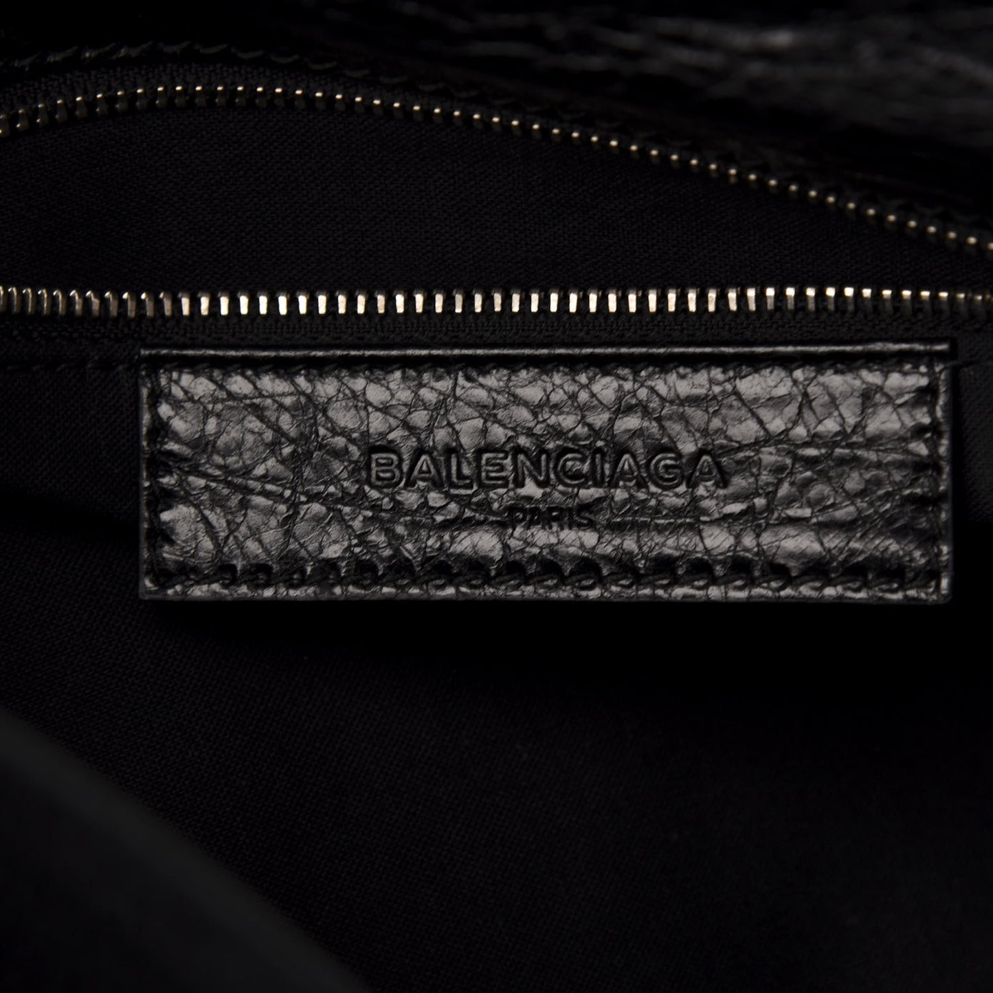 Agneau Giant 12 Silver Hardware Envelope Strap Clutch Black